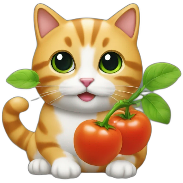 un chat avec des organes demesuré emoji