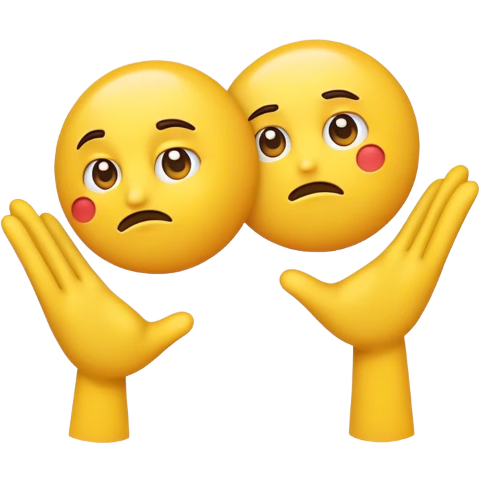A emoji shrugging to the side while side eyeing  emoji