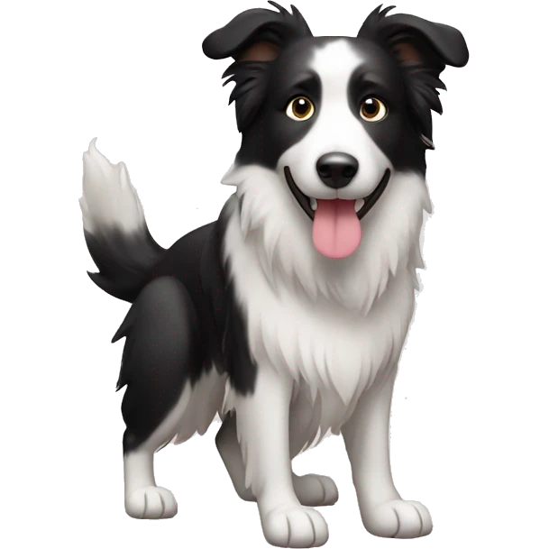 Cute Border collie  emoji