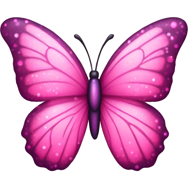 pink sparkle butterfly emoji