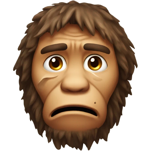 Neanderthal crying  emoji