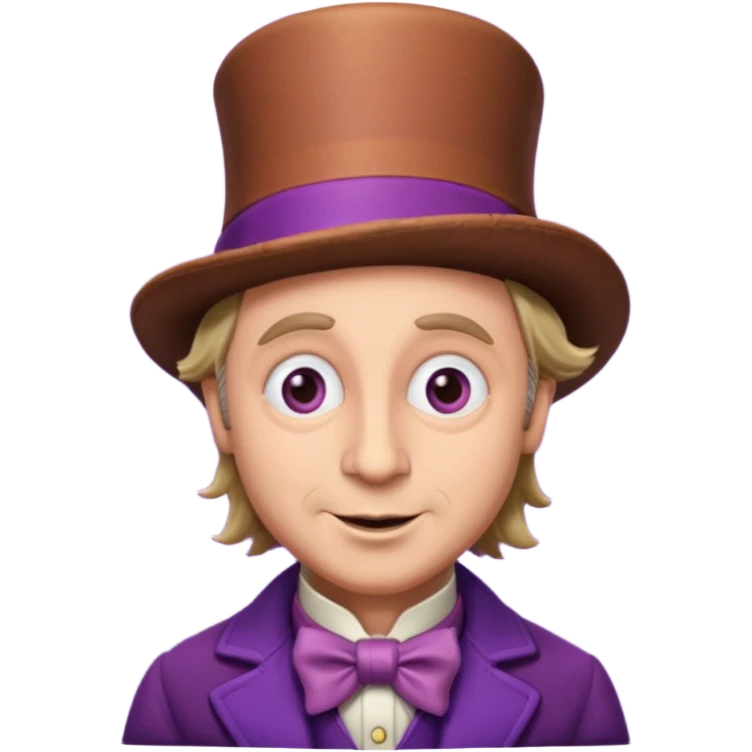 Wonka violet emoji