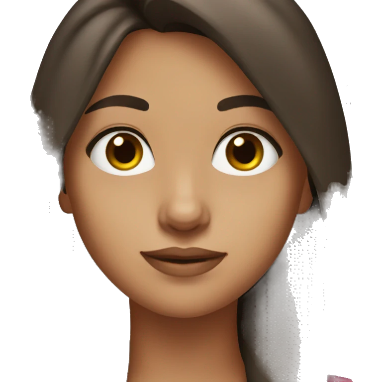 brunette girl emoji