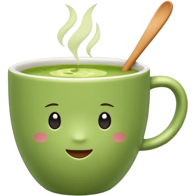Matcha cup iphone style emoji