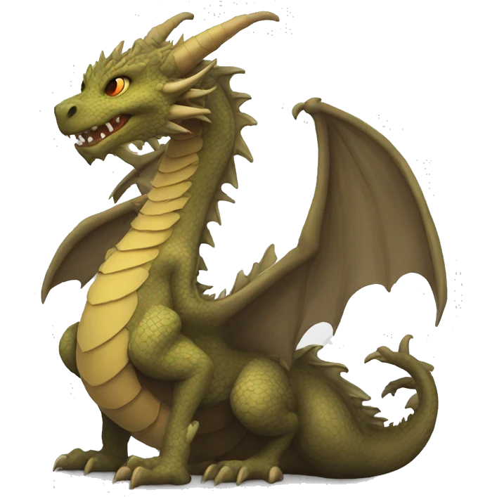 Dragon con humo  emoji