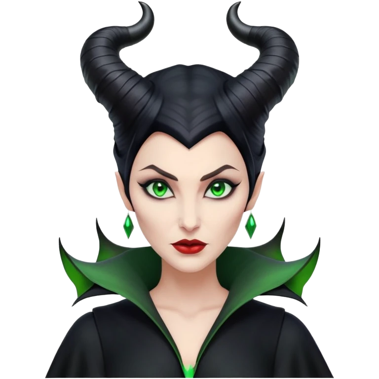 Maleficent villain with horns emoji