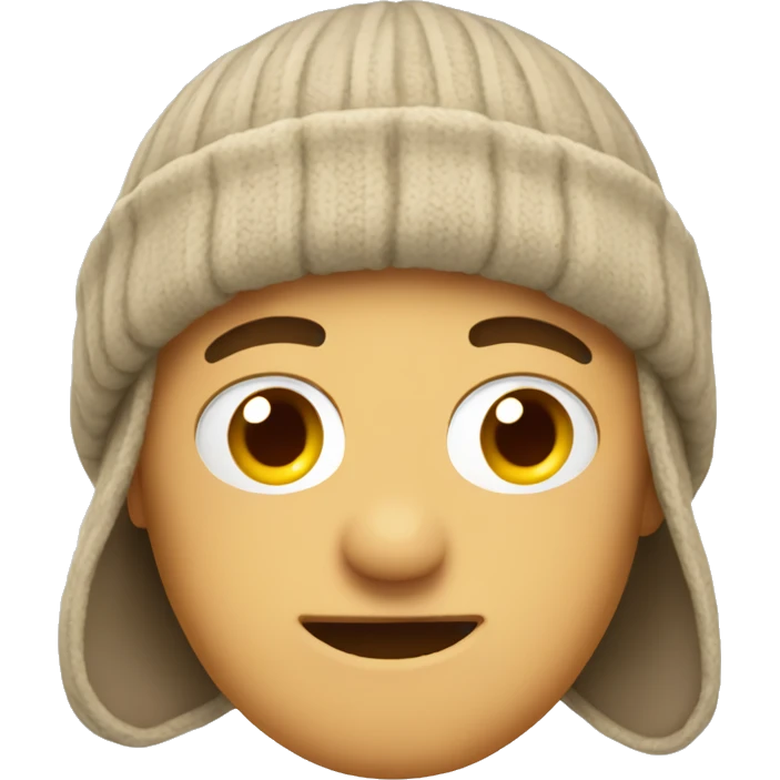Beanie with ear flaps emoji