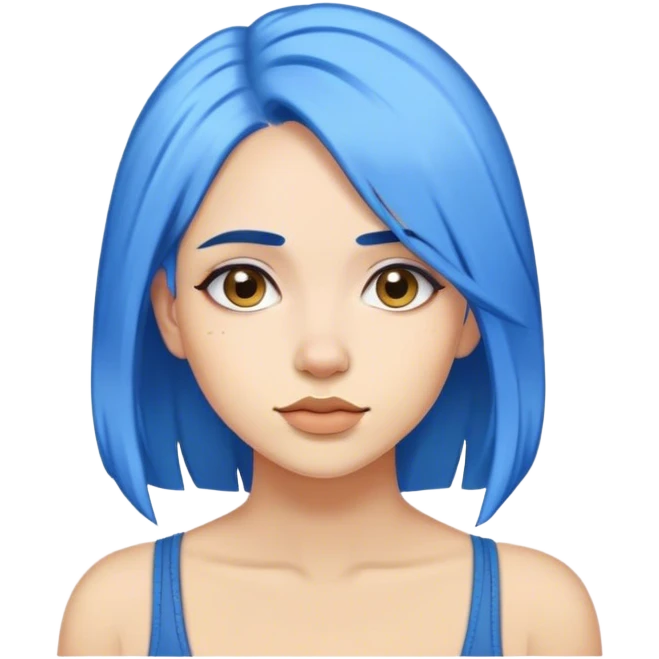 Kisune blueu emoji