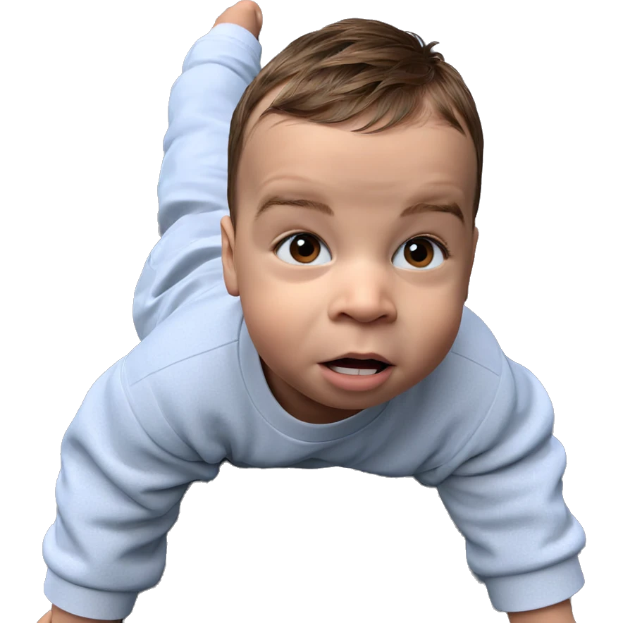 curious boy with brown hair emoji
