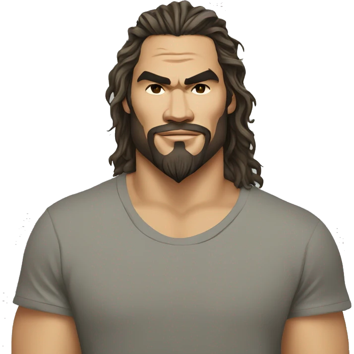 jason momoa wearing tee emoji