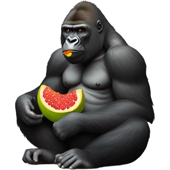 gorilla eating food  emoji