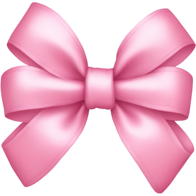 baby pink bow emoji