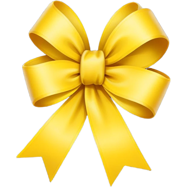 Apple-style emoji, minimal shading, simple gradients.
Keep the original emoji style and shape exactly the same.
Change the ribbon color to a vivid yellow.
Flat emoji style, clean vector look, no extra elements, no text, transparent background. emoji