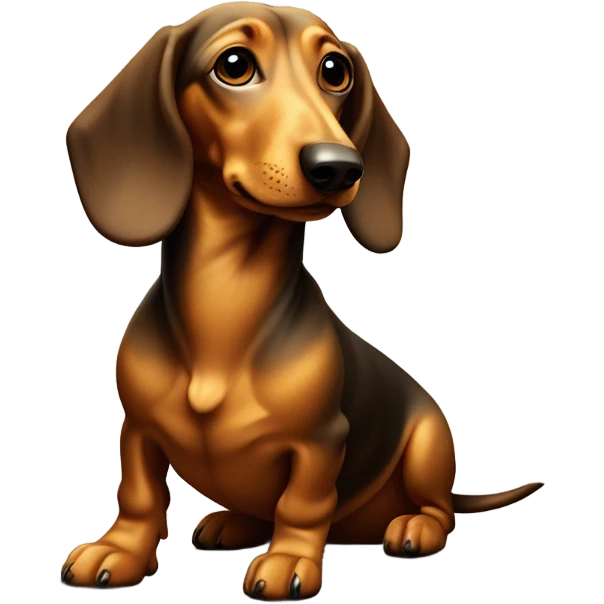 Dachshund Mona Lisa  emoji