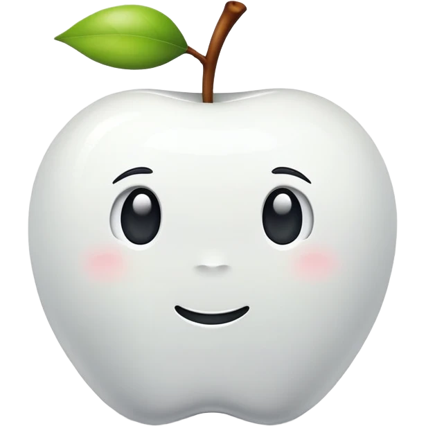 White apple  emoji