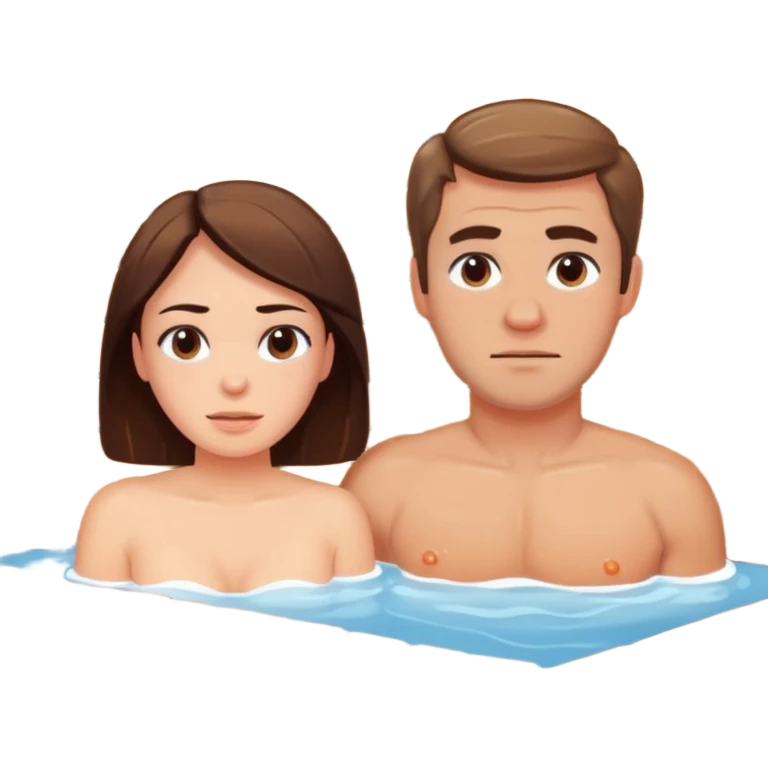 Pärchen schwitzt in der Sauna emoji