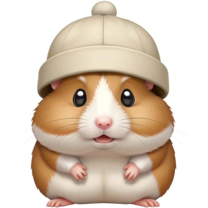 frustrated hamster in a hat emoji