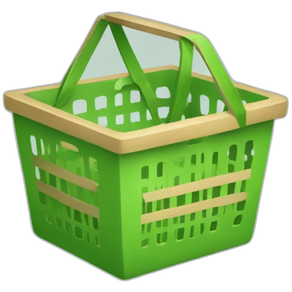 green shop basket emoji
