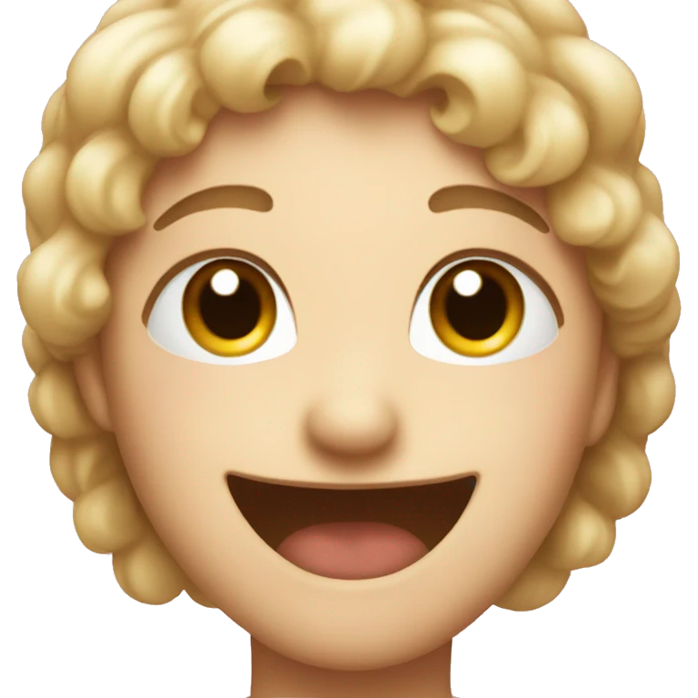Blushing and happy emoji