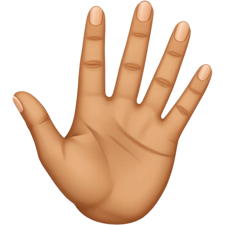 Three fingers up of a hand    emoji