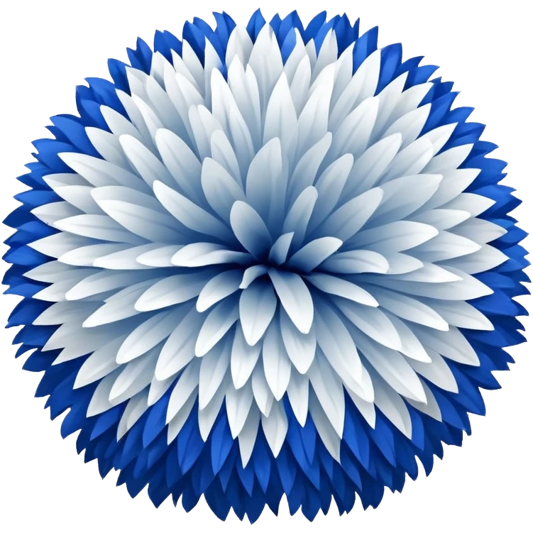 blue and white cheer poms emoji