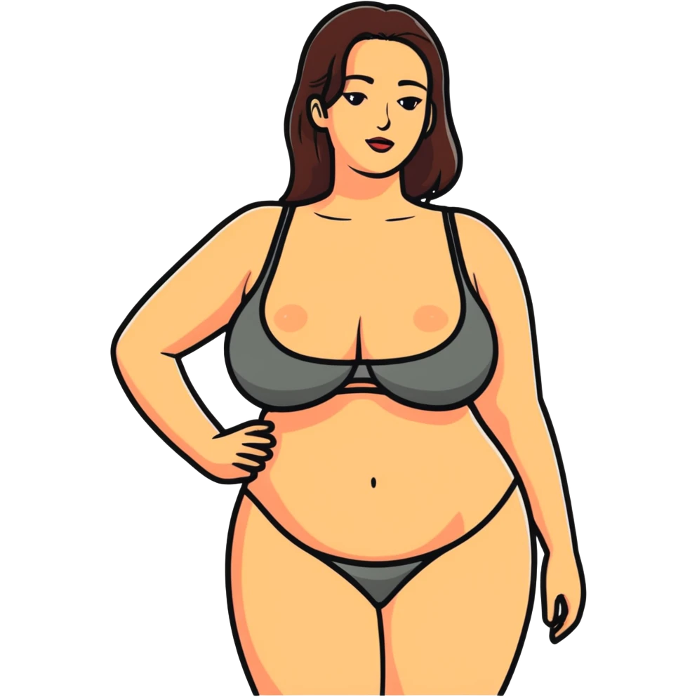 woman with massive boobs without bra emoji