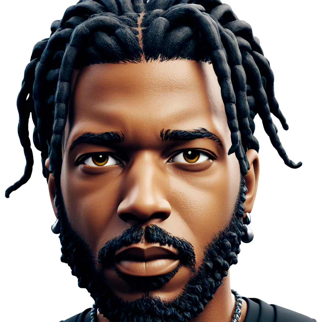 man with dreadlocks and beard emoji