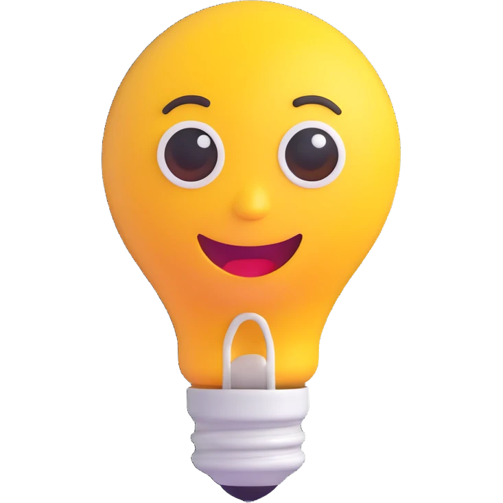 IQ emoji representing intelligence or smartness, simple and clear, no text emoji