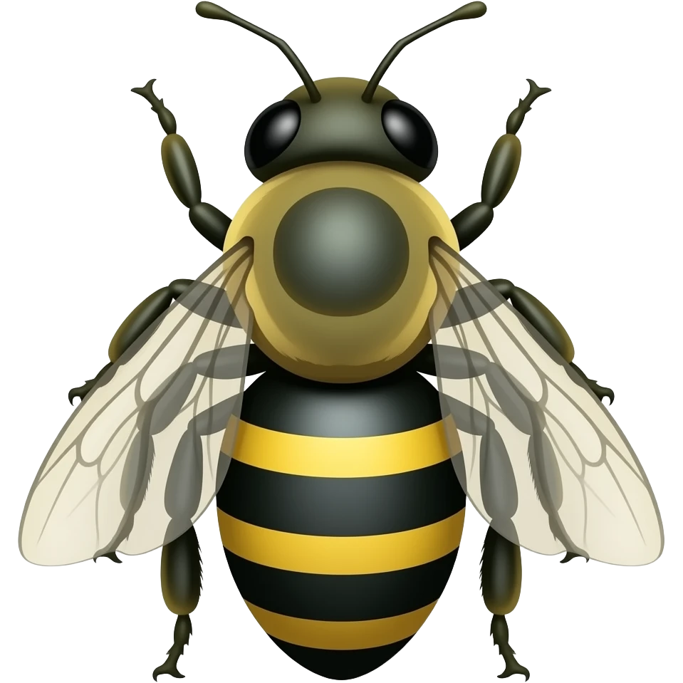 Teal Queen bee emoji