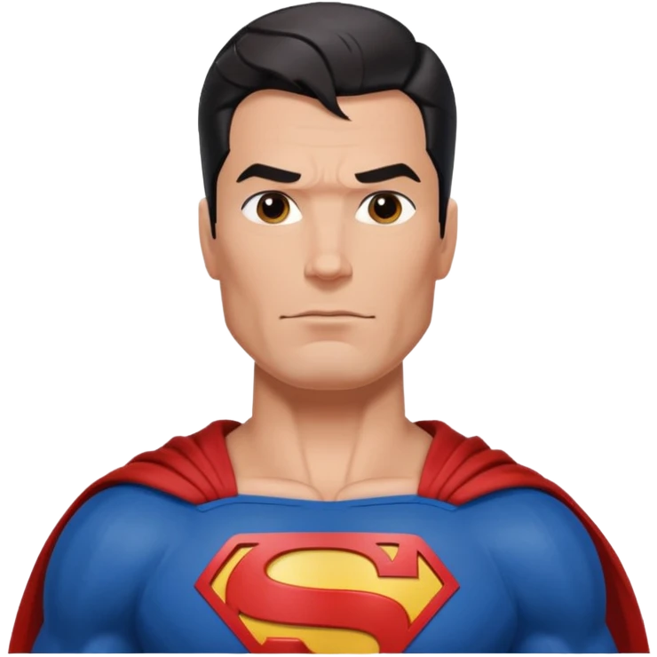 Superman con letras defensor del pueblo emoji