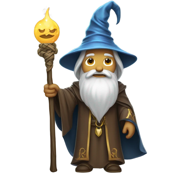 Wizard in scarf emoji