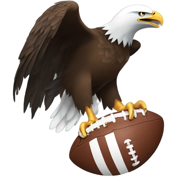 Eagle with football emoji