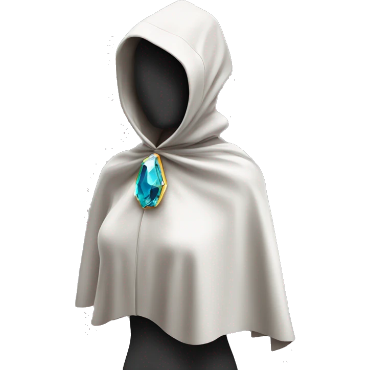 faceless mannequin flapping brilliant gemstone cape emoji