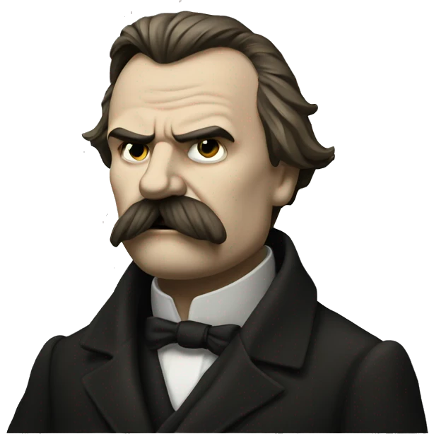Nietzsche staring in the abyss emoji