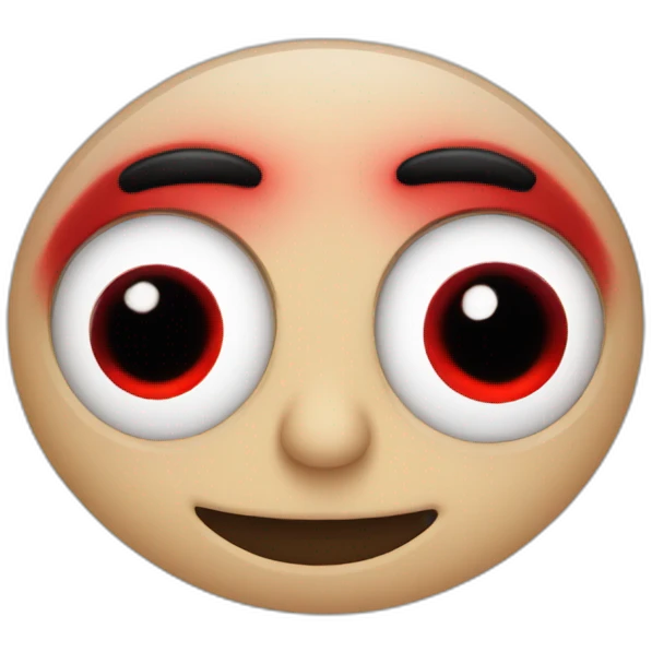 Bloodshot eyes emoji