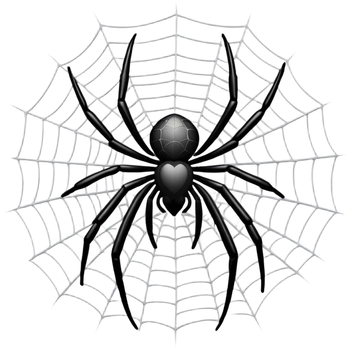 Make the I love u using spider web emoji 

 emoji