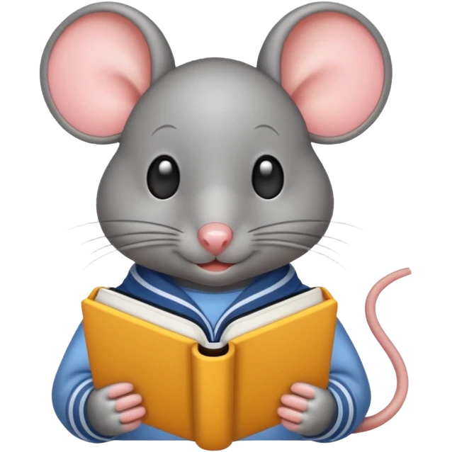 student mouse emoji