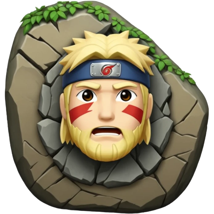 Hokage Rock in naruto emoji