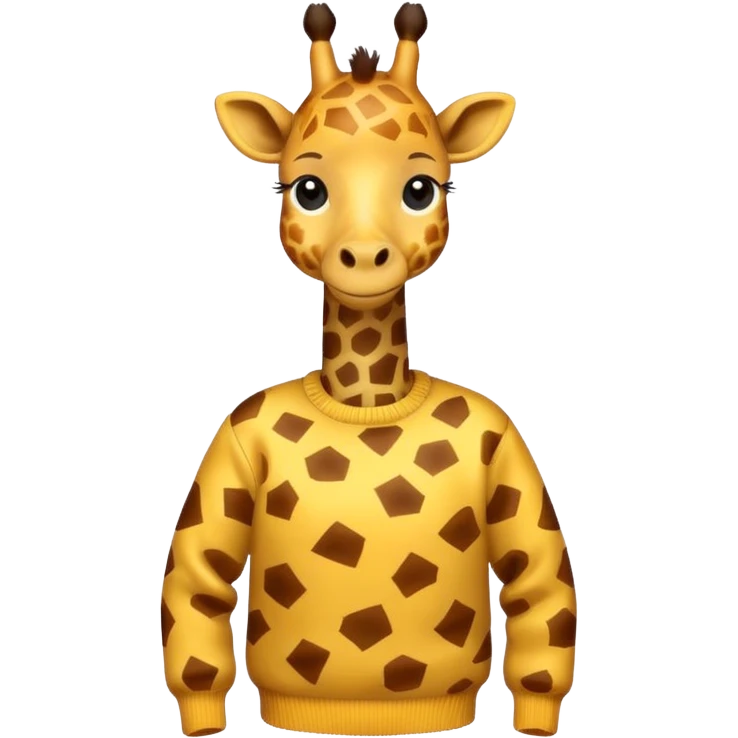 giraffe wearing sweater emoji