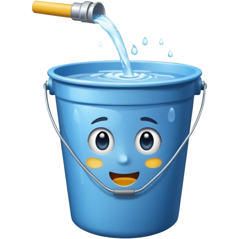 Spilling bucket emoji