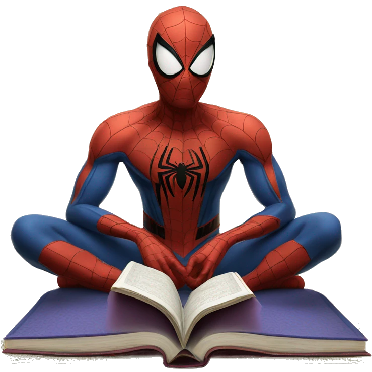Spider man reading Quran  emoji