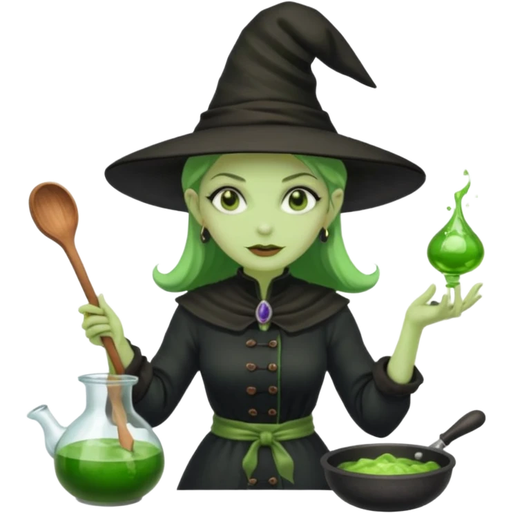 Netflifxgreen witch cooking potion emoji