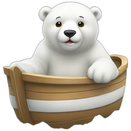 ours polaire sur la banquise emoji