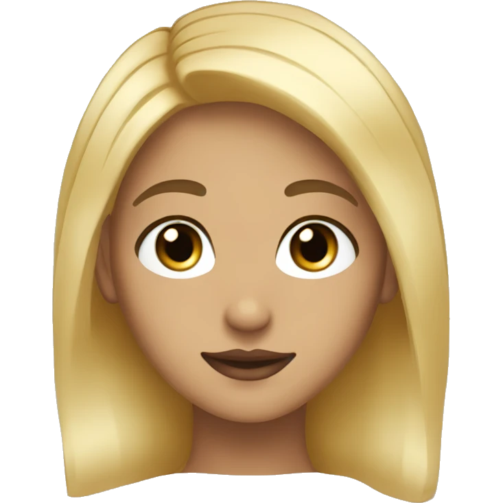 Blue eyes, olive skin, blonde hair with black roots, nonbinary  emoji