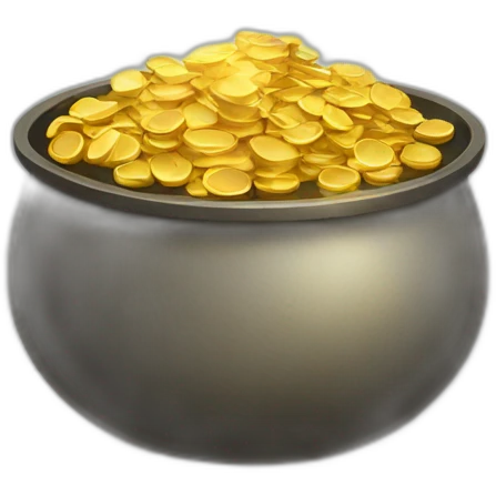 pot with gold inside emoji