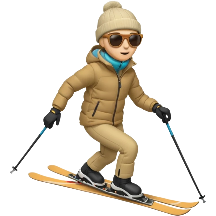 skiing downhill emoji