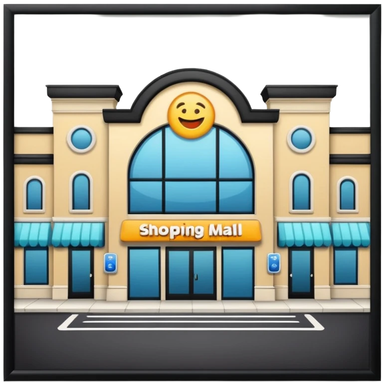 shopping mall emoji