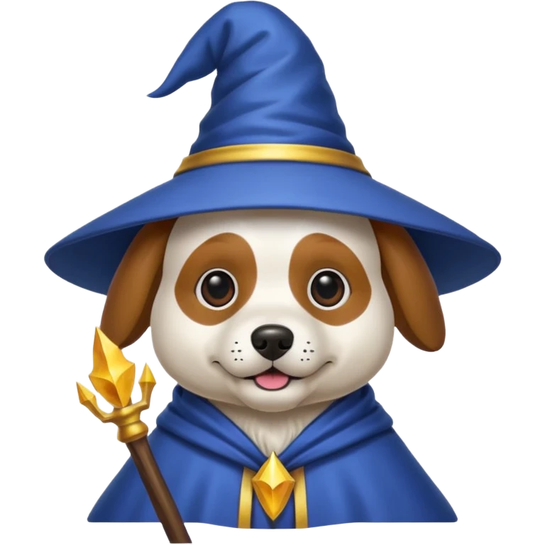 Dog wizard emoji