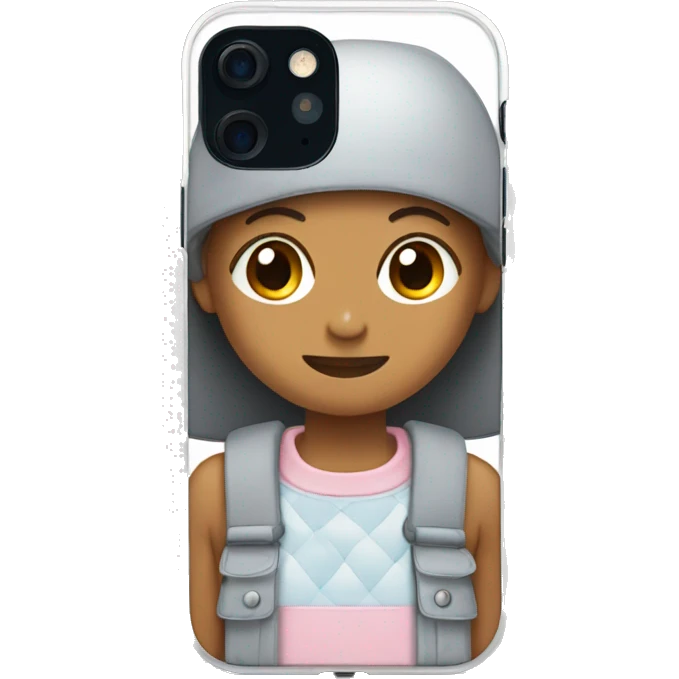 iPhone 13 in a cute case emoji
