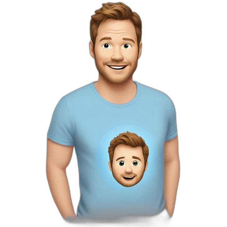 chris-pratt t-shirt emoji